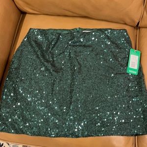 Tipsy elves, green sparkle skirt. A little too big for me. Amazing quality.